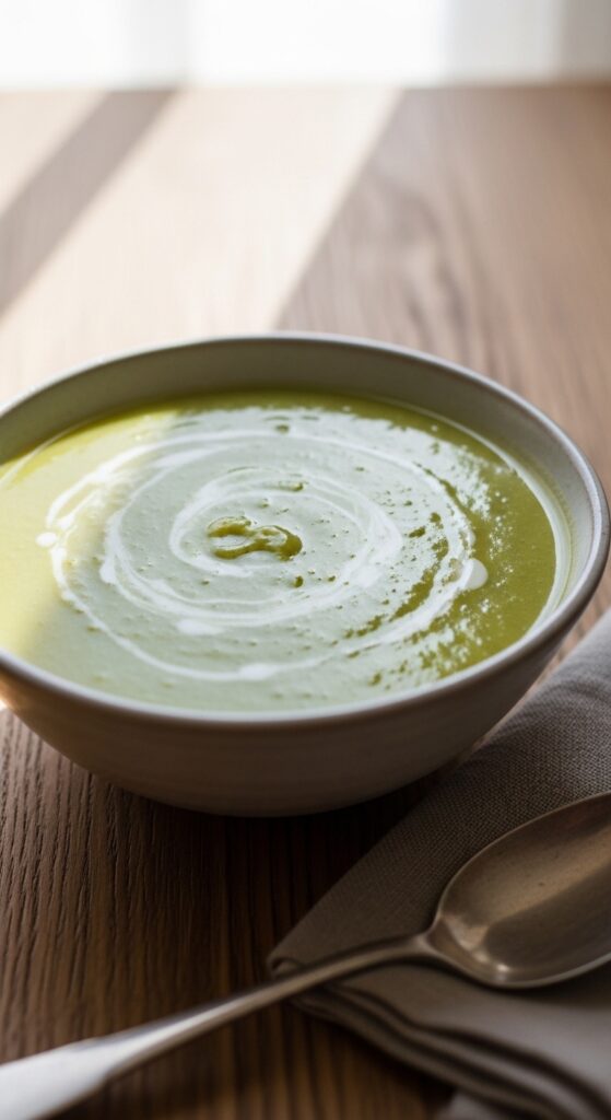 Smooth Blended Asparagus Soup