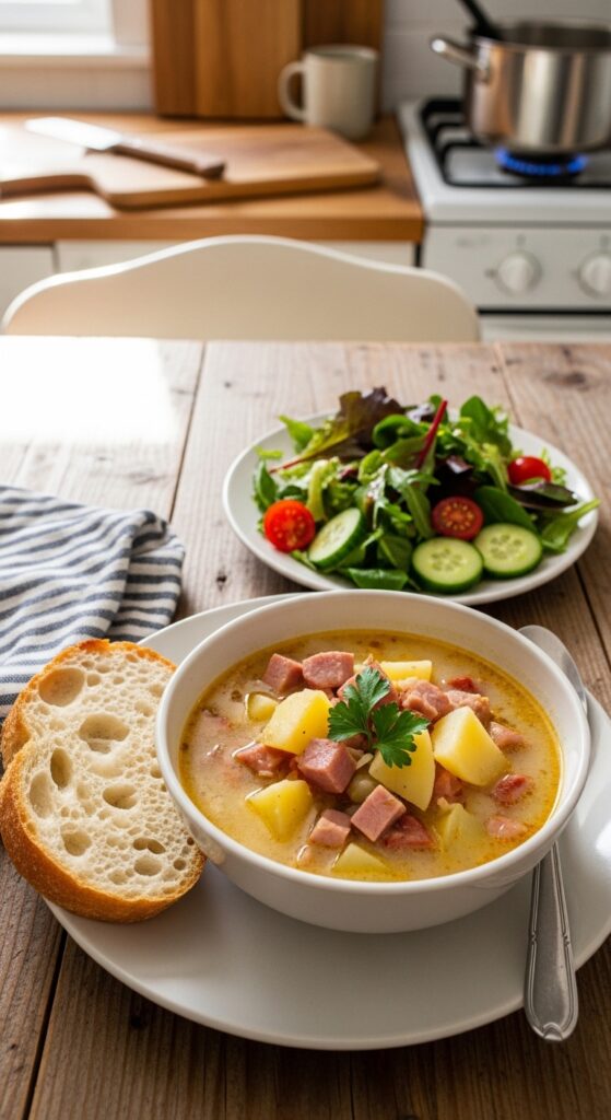 Soup Served with Sides