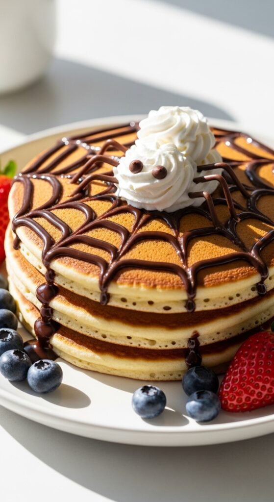 Spider Web Pancakes