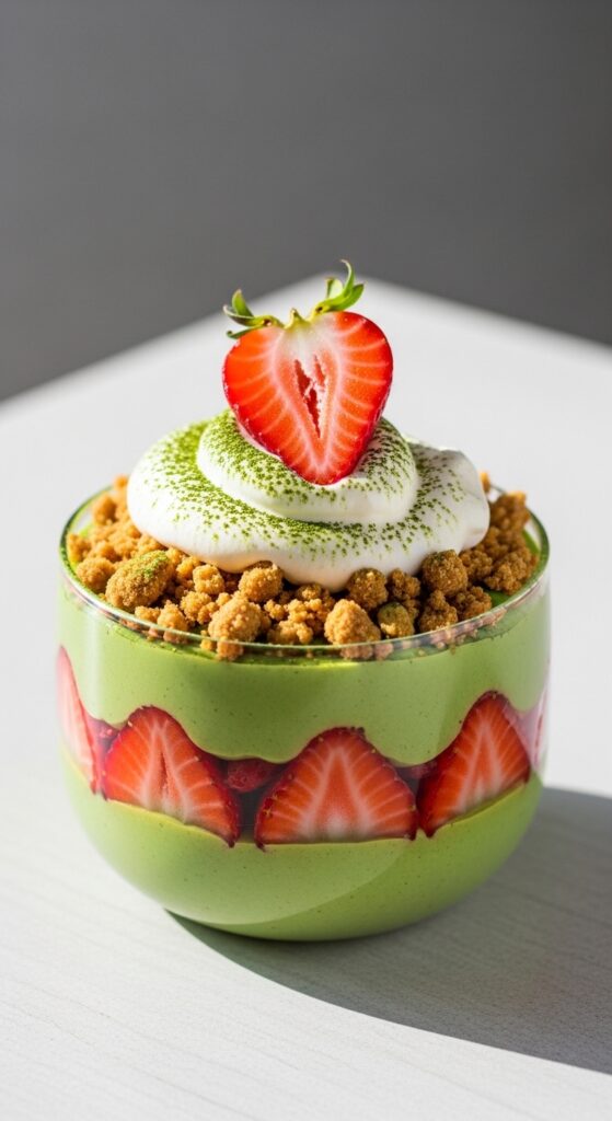 Strawberry Matcha Dessert Bowl