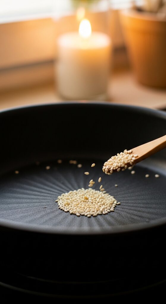 Toasting Sesame Seeds at Home