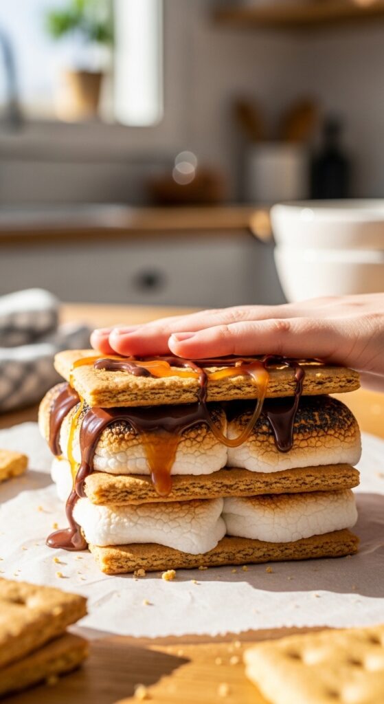 Topping Frozen Homemade S’mores