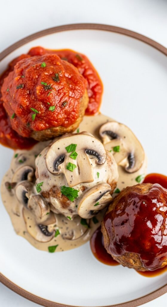 Turkey Meatballs in Homemade Sauces