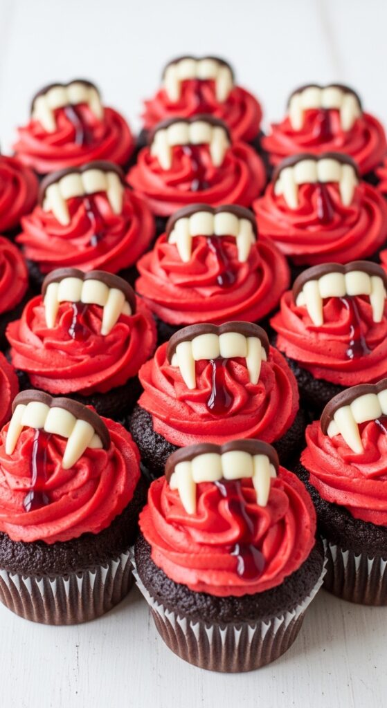 Vampire Bite Cupcake Cake