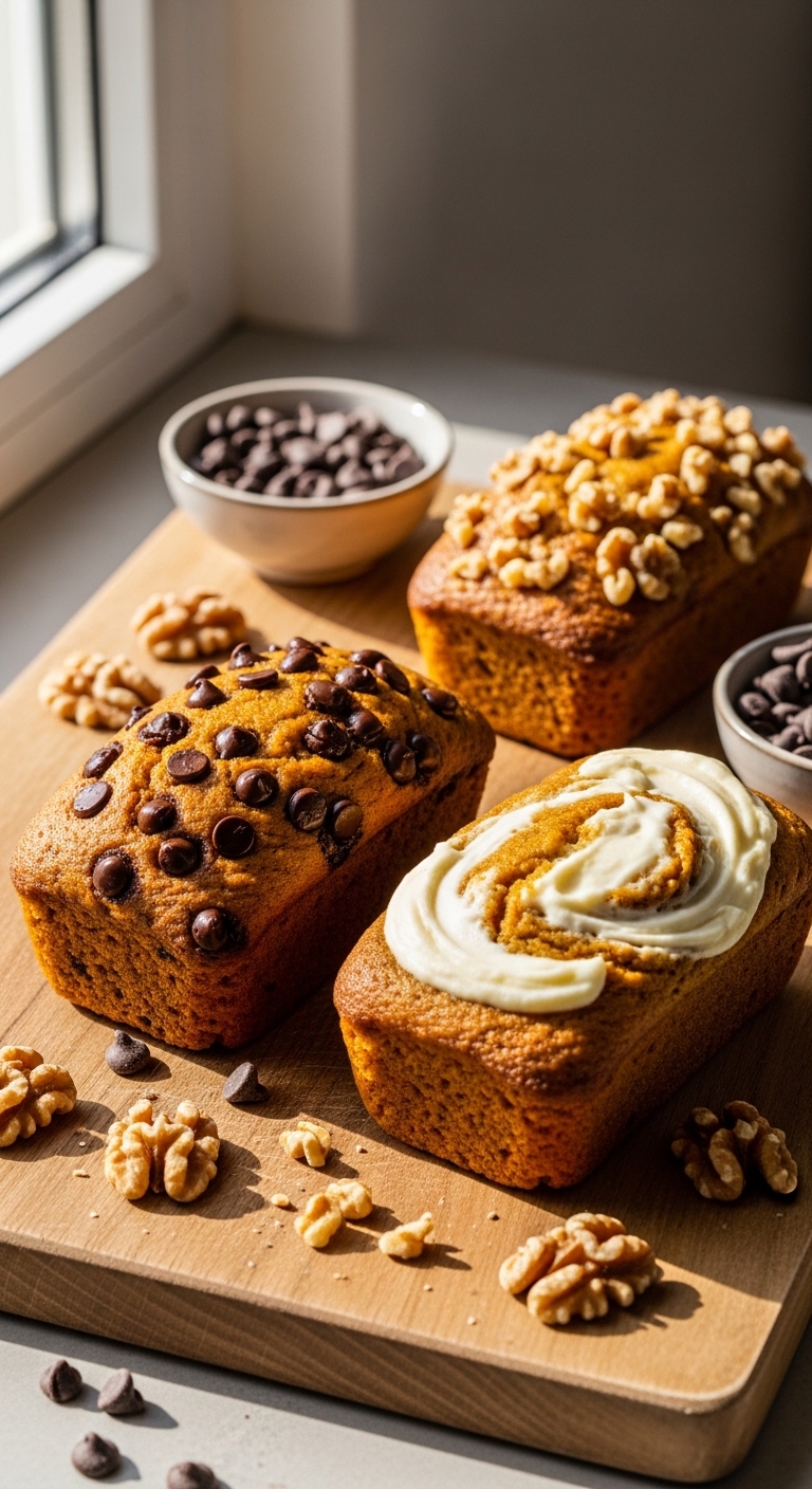 brown sugar pumpkin loaves