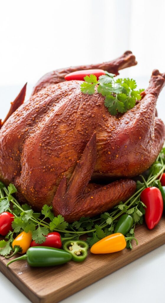 chipotle rubbed smoked turkey