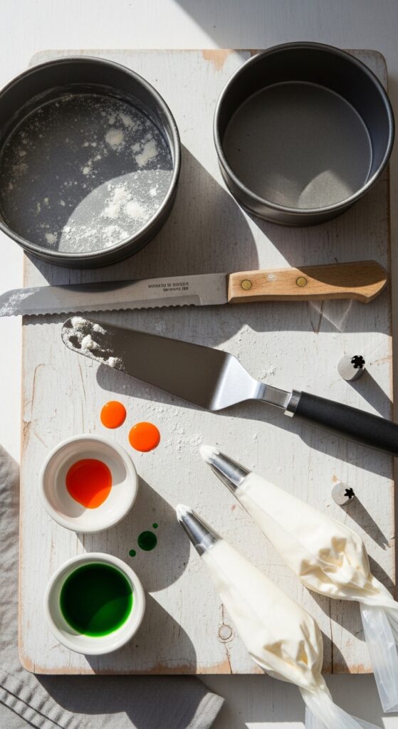 flat lay of homemade baking