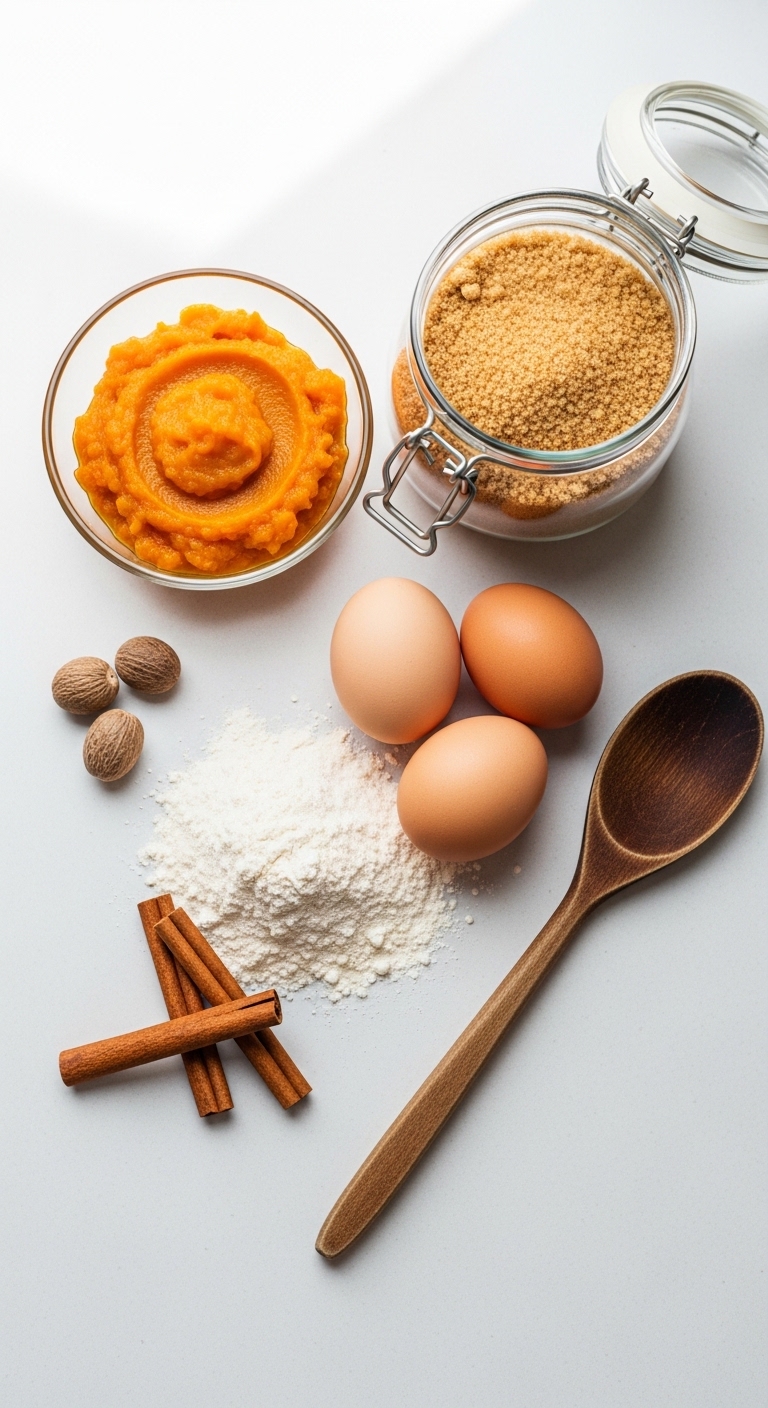flat lay of homemade baking ingredients