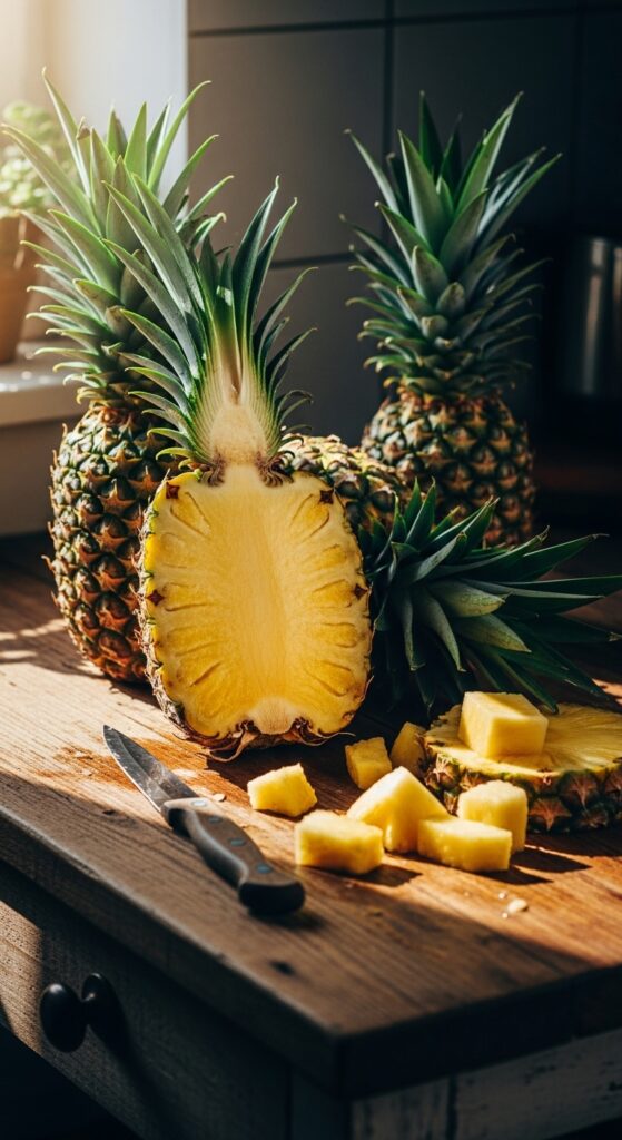  fresh pineapples 