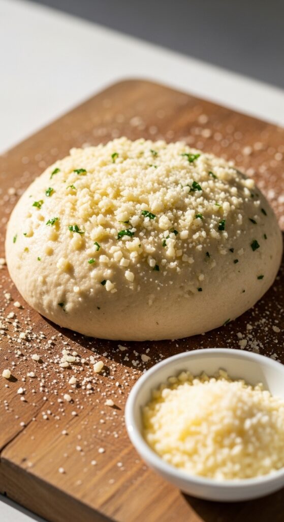 garlic Parmesan pizza dough