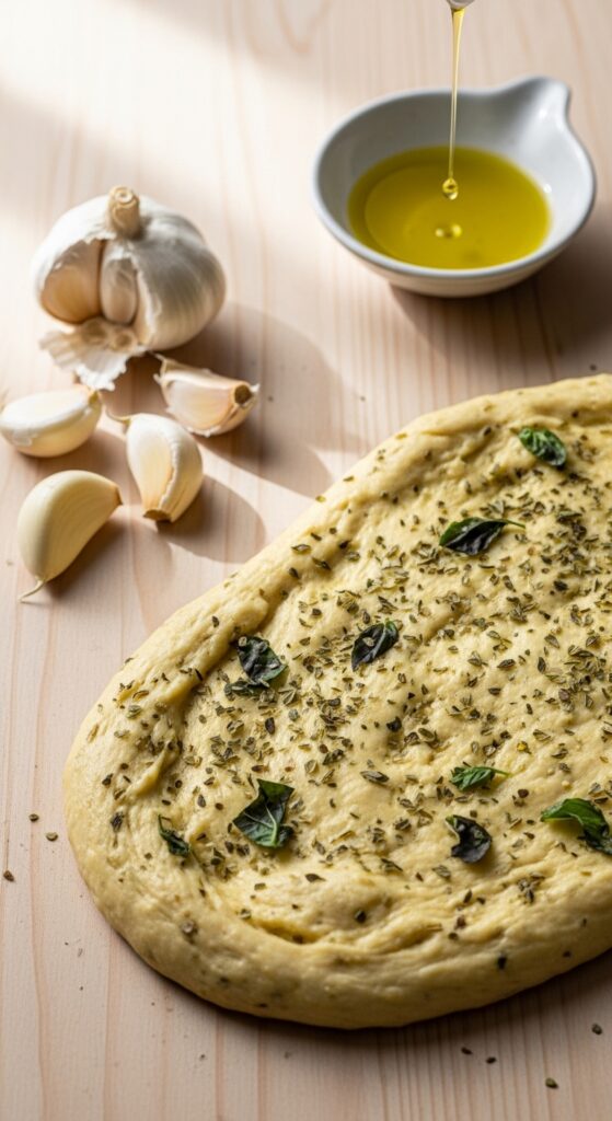 garlic herb pizza dough