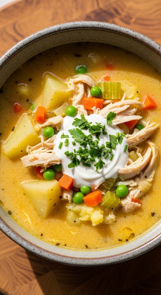 homemade creamy chicken potato soup