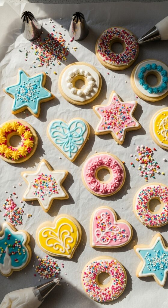 homemade decorated sugar cookie