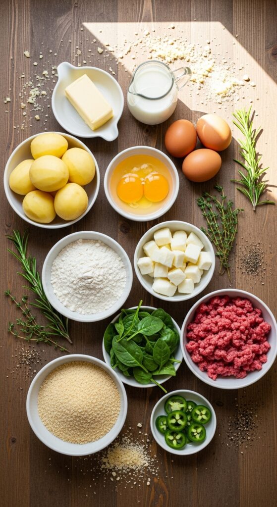 homemade potato balls ingredients