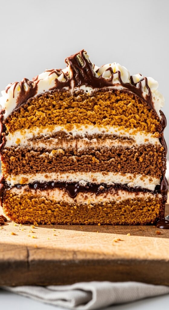 homemade pumpkin-shaped cake