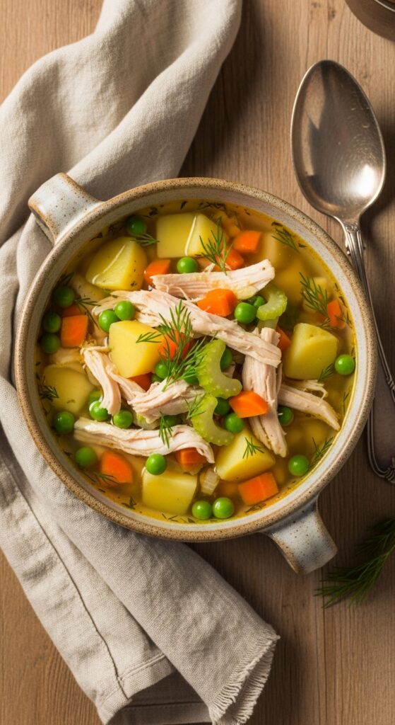 homemade quick chicken potato soup,