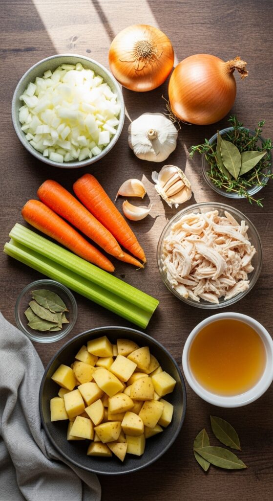homemade soup ingredients