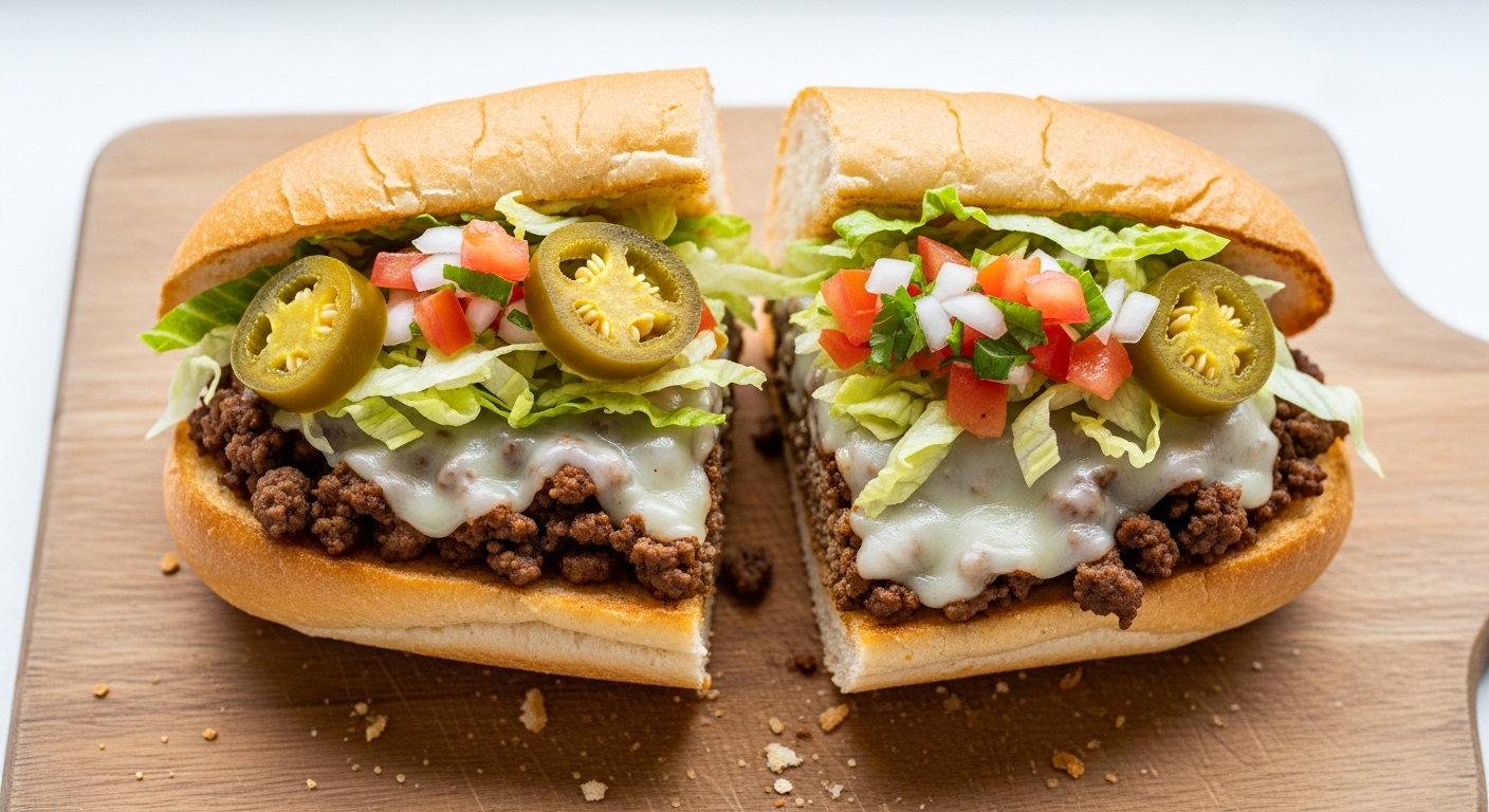 mexican chopped cheese sandwich