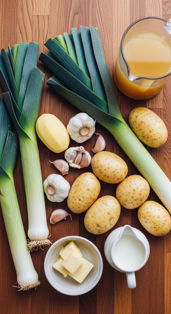overhead shot of fresh ingredients