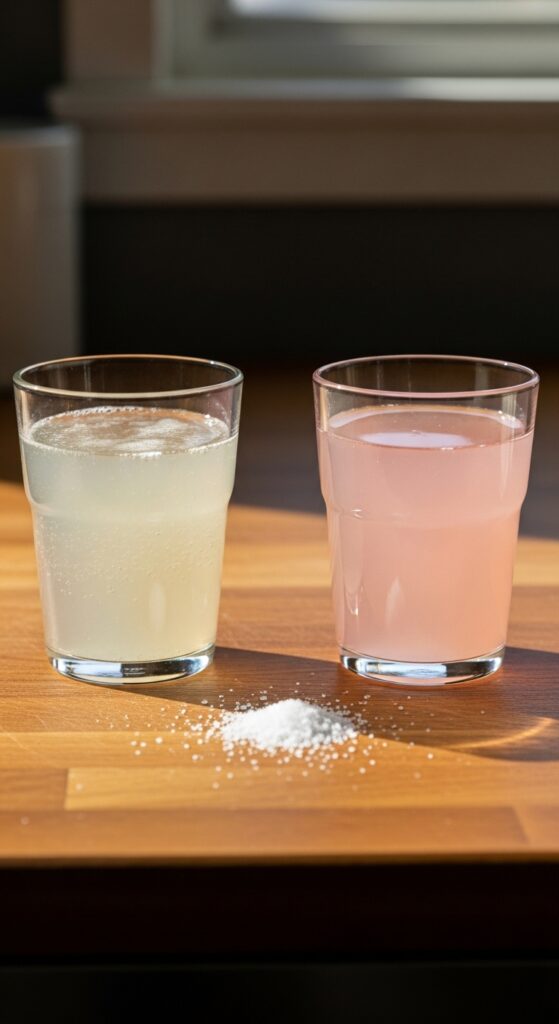 overly salted cloudy drink