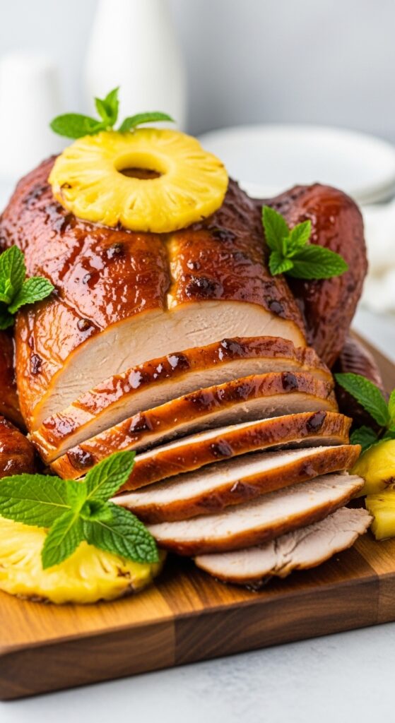 pineapple glazed smoked turkey