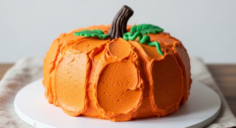 pumpkin shaped cake
