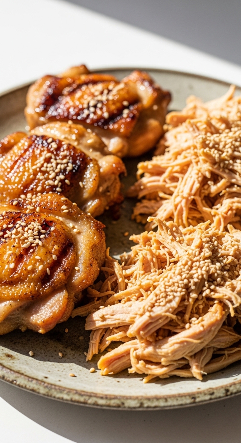 seared chicken thighs