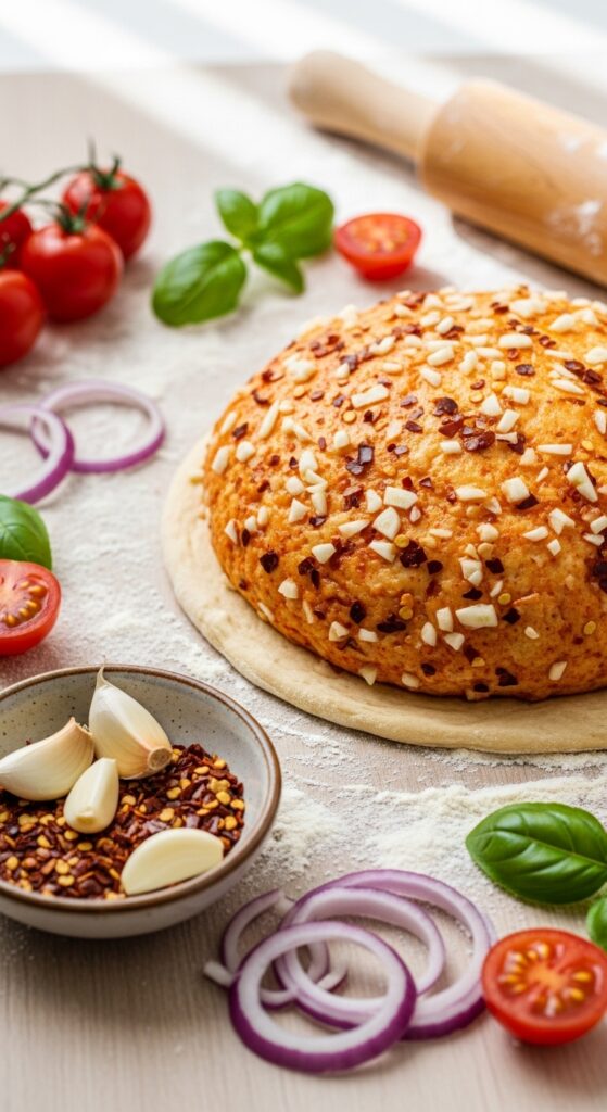 spicy garlic pizza dough