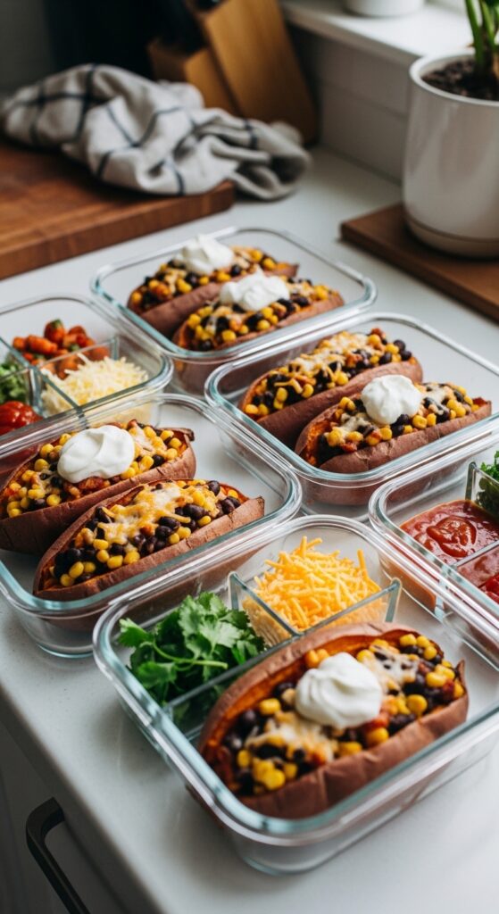 stuffed sweet potatoes stored