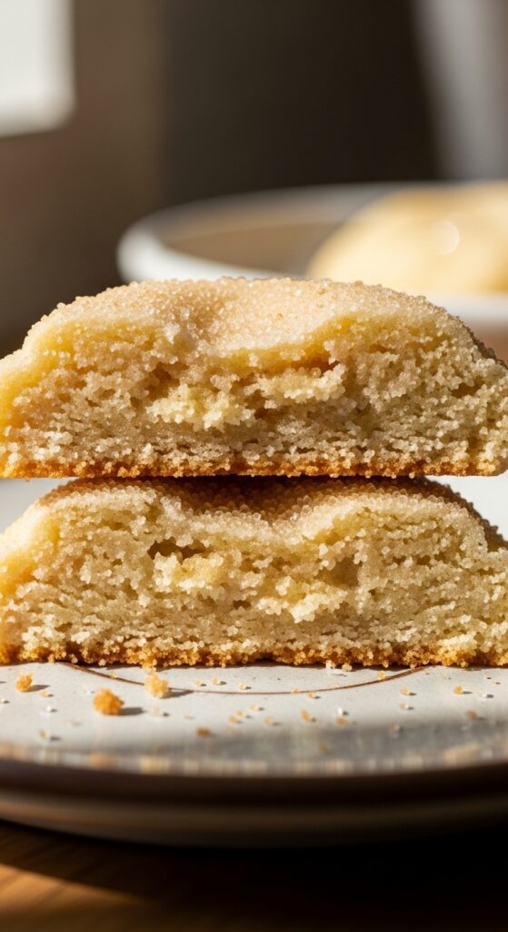 sugar cookie broken in half