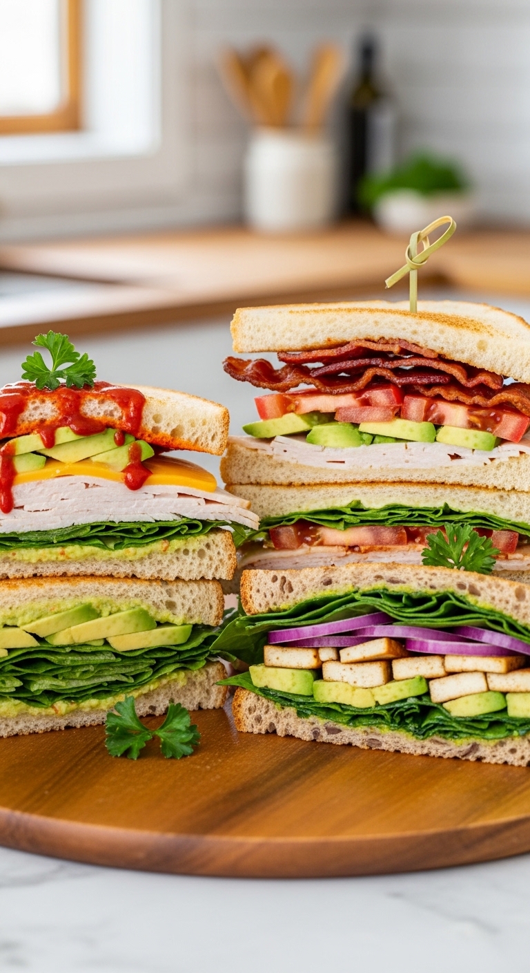 turkey avocado sandwich variations 