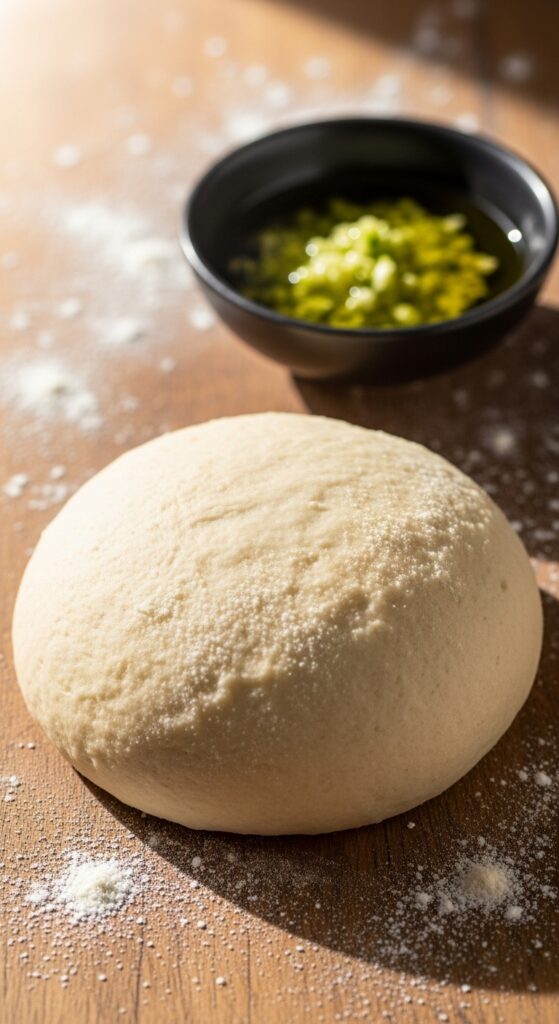 vegan garlic pizza dough