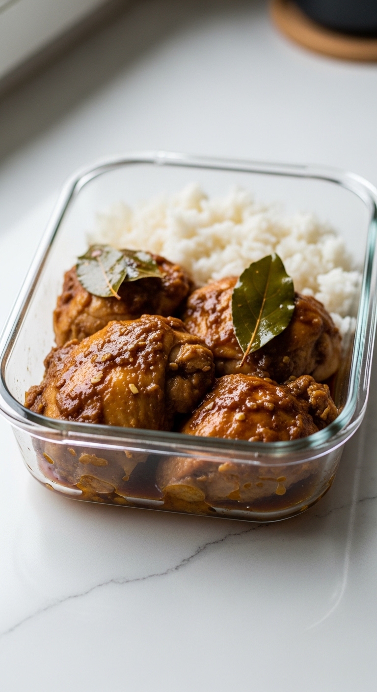 Adobo Chicken Meal Prep Container