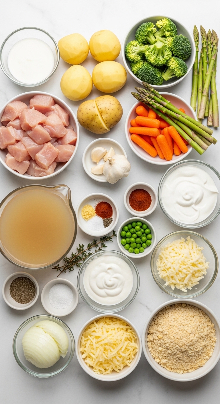 Casserole Ingredients Spread