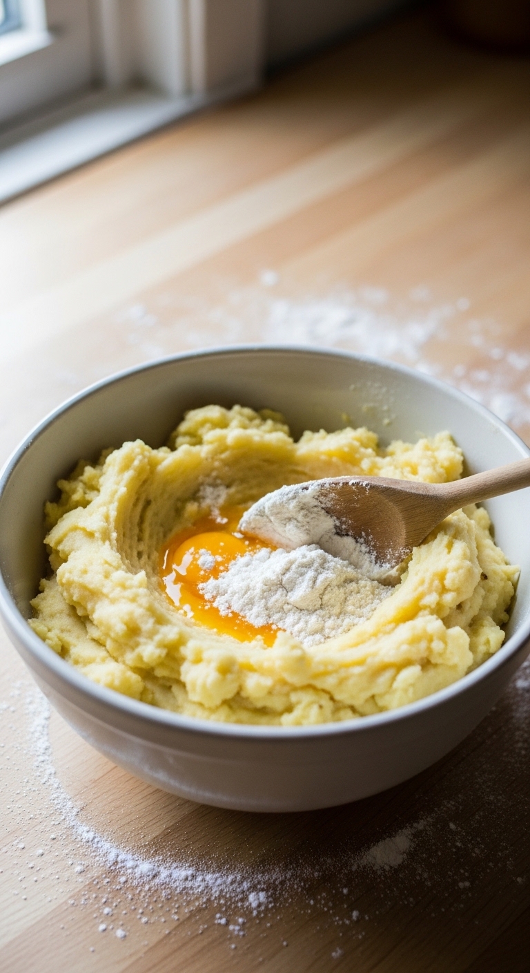 Creamy Mashed Potatoes in a Mixing Bowl