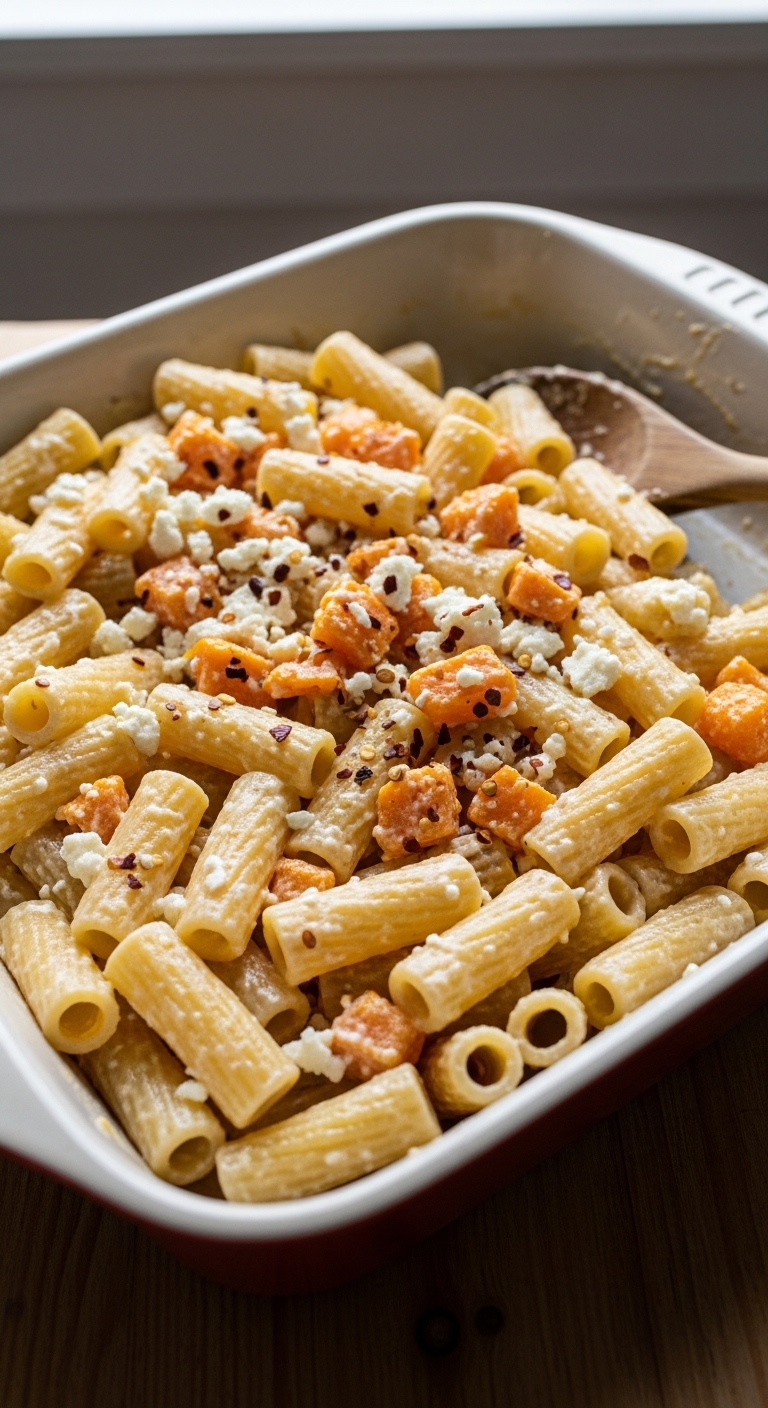 Dente Pasta Tossed in Creamy Squash Feta Sauce