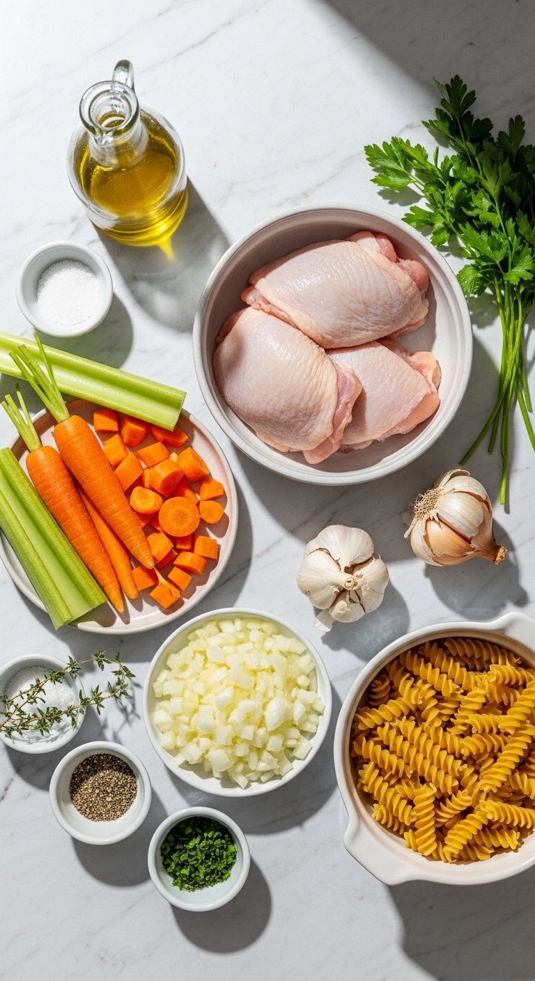 Fresh Chicken Soup Ingredient Spread