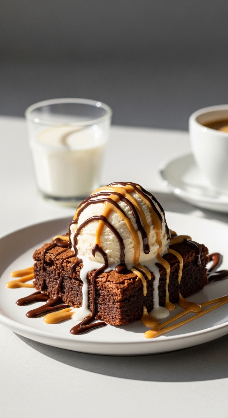 Fudgy Peanut Butter Brownies – Dessert Pairing