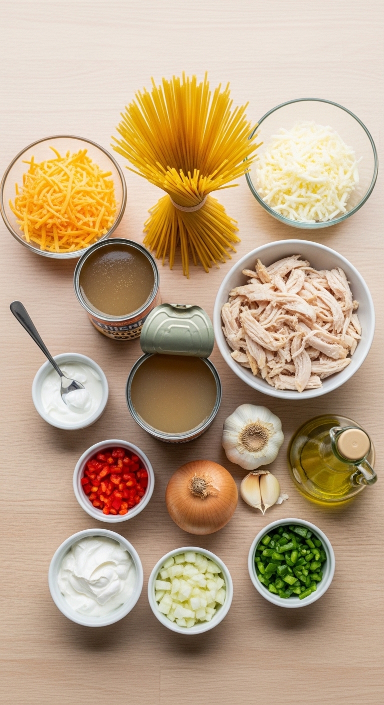 Ingredients for Monterey Chicken Spaghetti Recipe