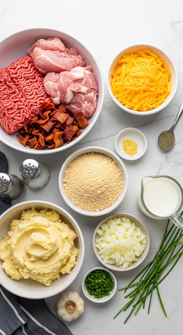 Loaded Potato Meatloaf Ingredients