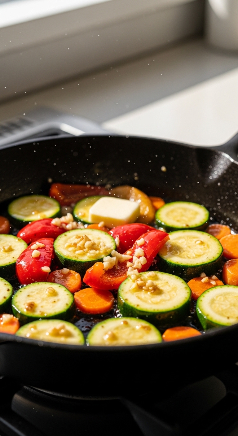 Sautéed Zucchini, Bell Pepper, and Carrots