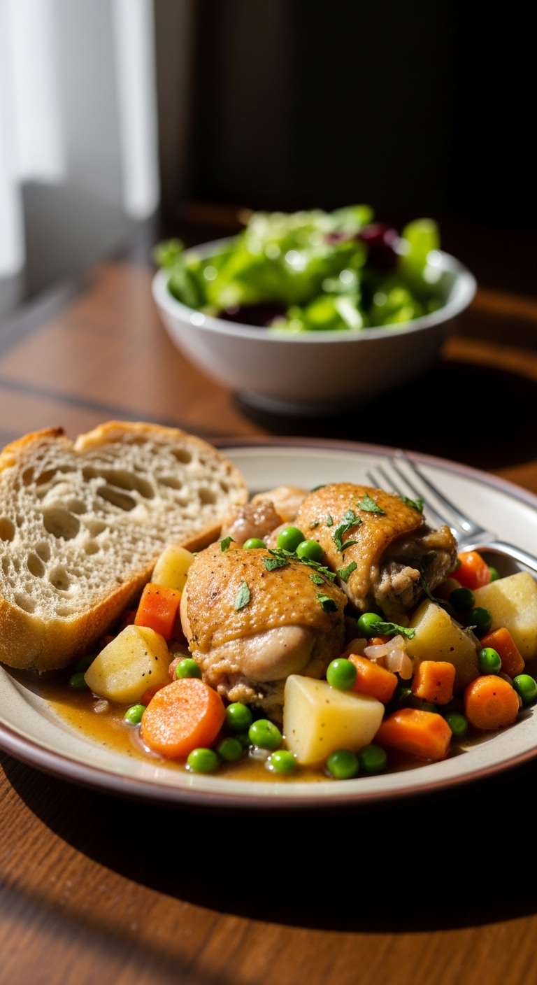 Serving One Pot Irish Chicken With Sides