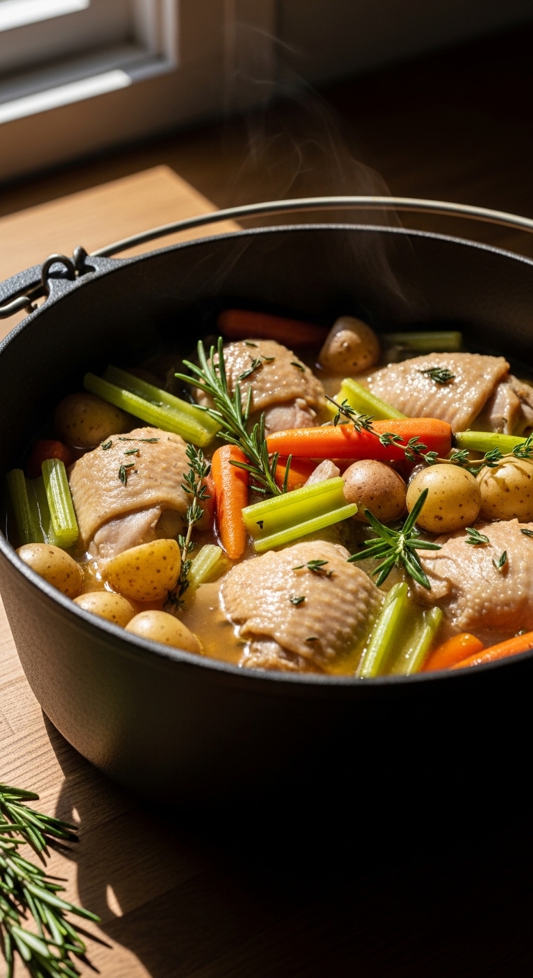 Simmering One Pot Irish Chicken With Potatoes