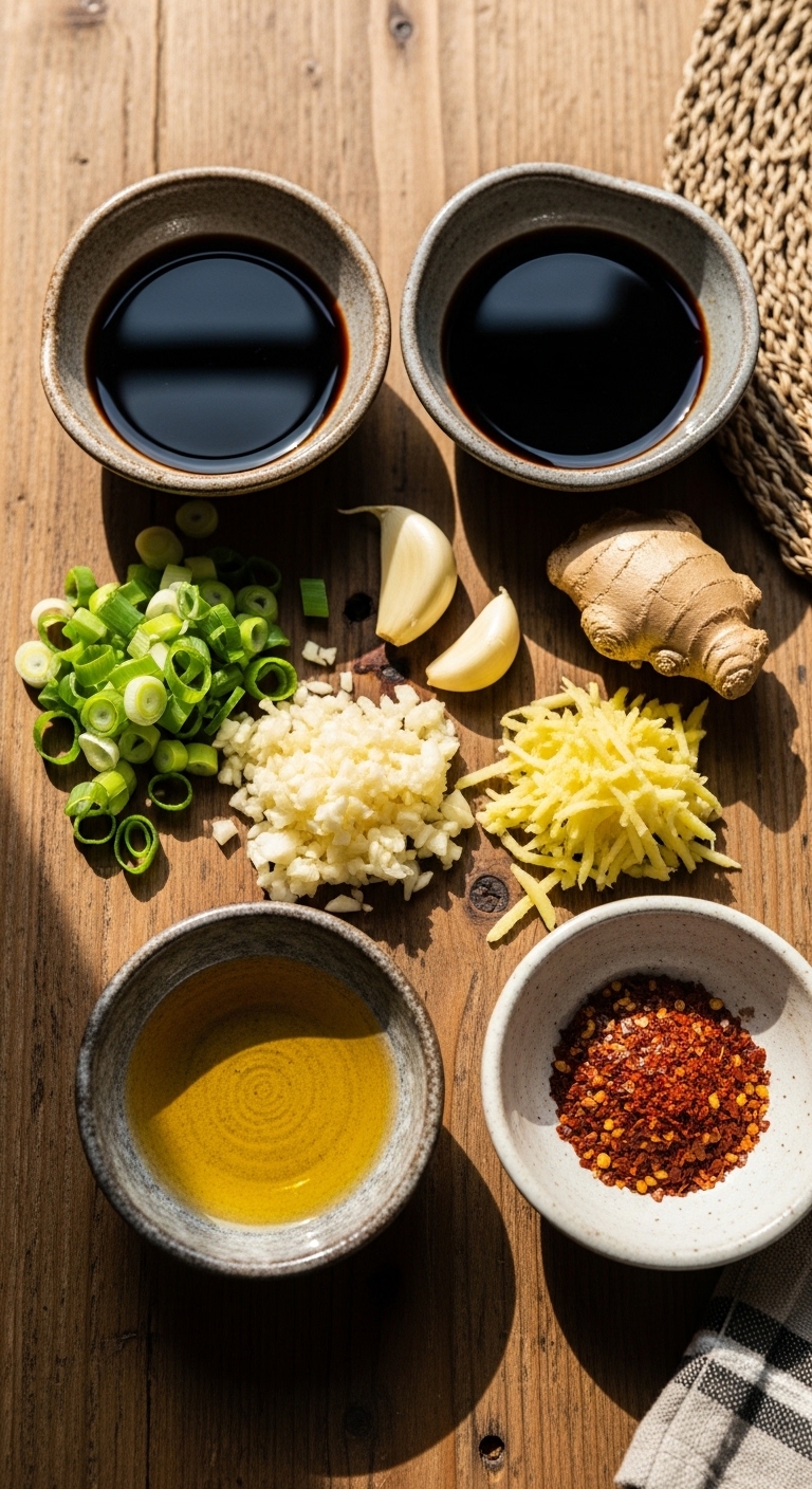 Stir Fry Ingredients Mise en Place