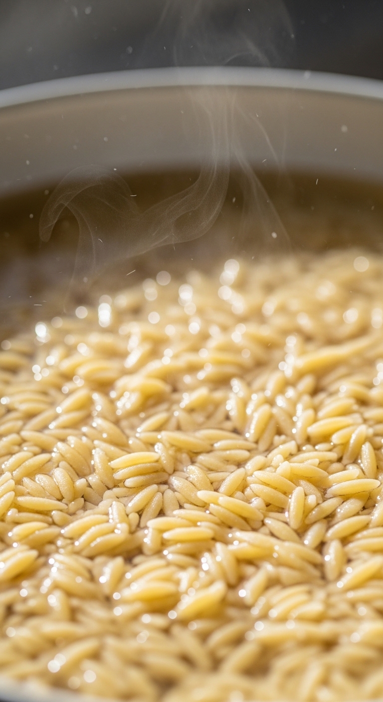 Tender Orzo Pasta in Pot