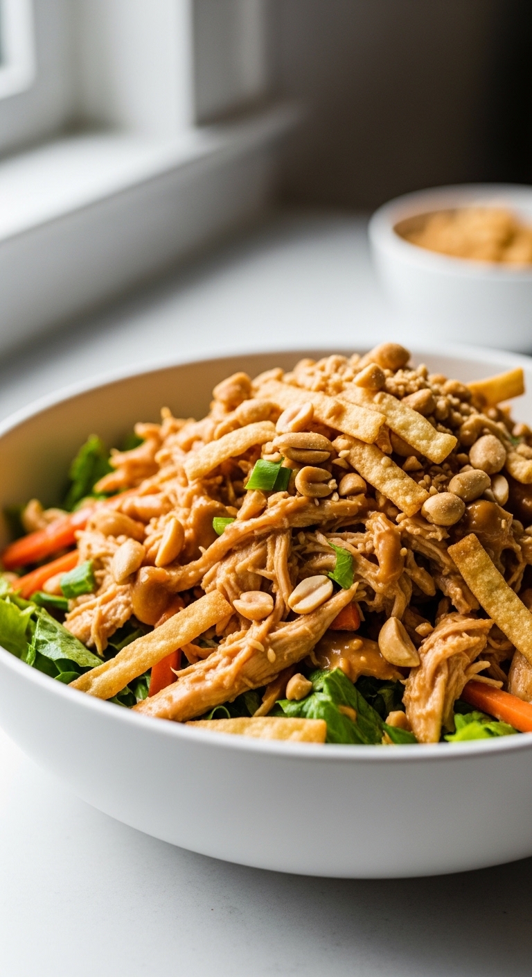 Tossed Peanut Chicken Crunch Salad