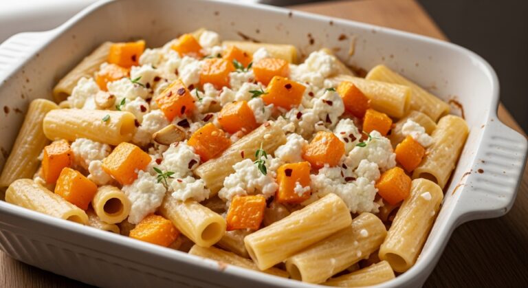 baked feta butternut squash pasta recipe