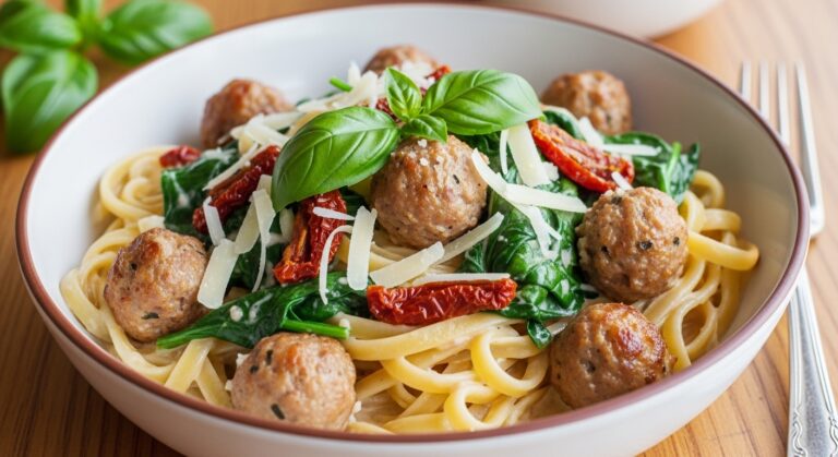 creamy Tuscan sausage pasta