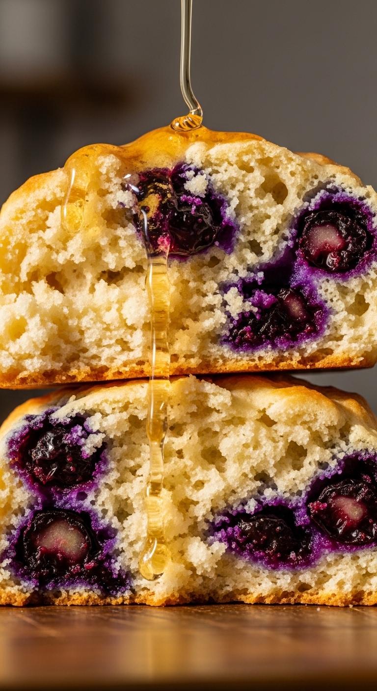  homemade blueberry buttermilk biscuit