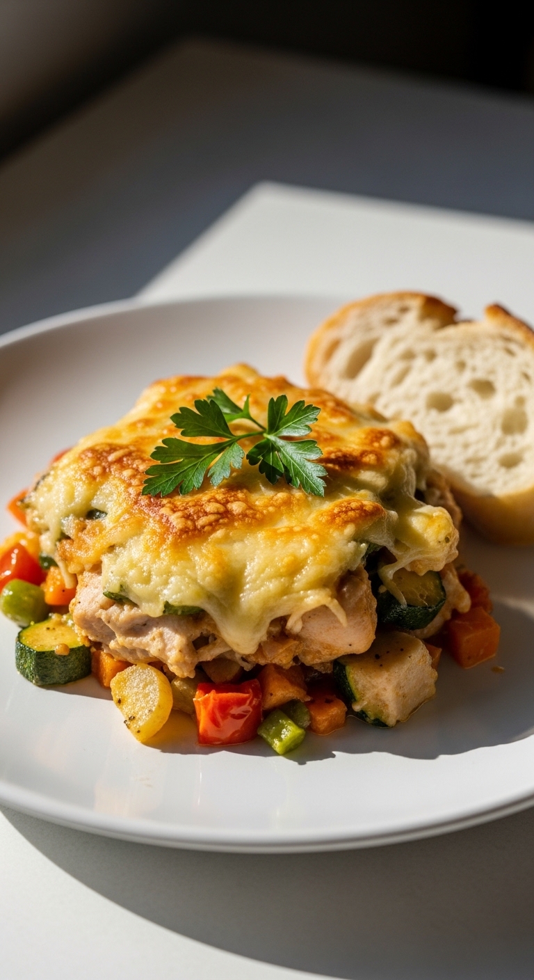 savory chicken vegetable casserole